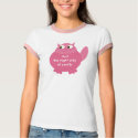 Just the right side of sanity pink cat T-shirt