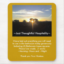 Just Thoughful Hospitality Mousepad