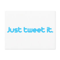 Just tweet it