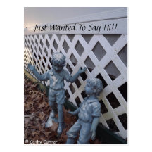 Just Wanted To Say Hi Postcard