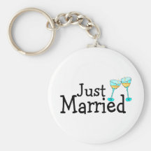 Juste acclamations mariées porte-clefs