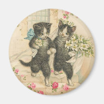 Juste chats mariés de Kitty Aimants