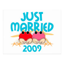 Juste marié 2009 carte postale