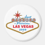 Juste marié à Las Vegas fabuleux 2009 Magnets Pour Réfrigérateur