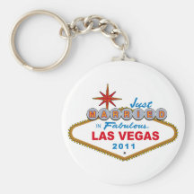 Juste marié à Las Vegas fabuleux 2011 Porte-clefs