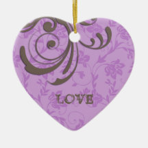 Juste premier remous engagé de Purple Heart de Noë Décorations Pour Sapins De Noël