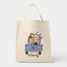 Juste T-shirts et cadeaux mariés de jeunes mariés Sacs Fourre-tout