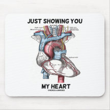 Juste vous montrant mon coeur (coeur anatomique) tapis de souris