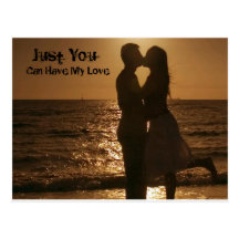 Juste vous (peut avoir mon amour) carte postale
