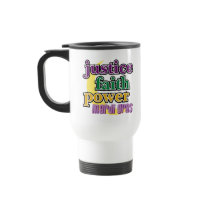 Justice, Faith, Power - Mardi Gras Mug