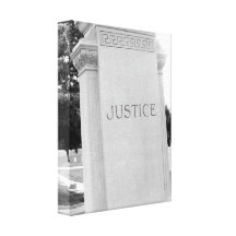 Justice Fine Art Photograph Black and White Canvas Print