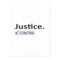 Justice...I Like This postcards