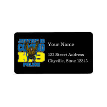 Justice is Coming K9 Police Personalized Address Labels
