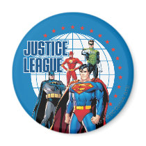 Justice League Global Heroes Refrigerator Magnet