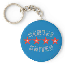 Justice League Heroes Untied Logos Keychains