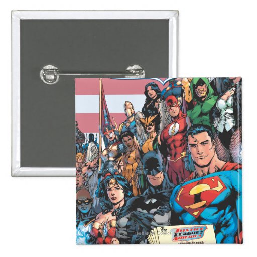 Justice League of America First Issue Pinback Button