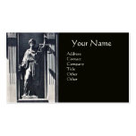 JUSTICE LEGAL OFFICE,ATTORNEY Grey Agate Monogram Business Card Templates