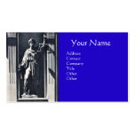JUSTICE LEGAL OFFICE,ATTORNEY Sapphire Monogram Business Card