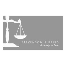 Justice Scale  Business Card