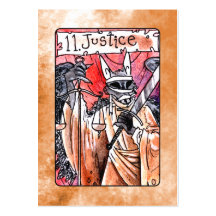 Justice Tarot Card Business Cards