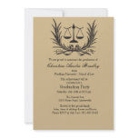 Justice Wreath Law School Graduation Invitation
