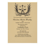 Justice Wreath Law School Graduation Invitation