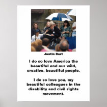 Justin Dart Quote 1 Posters