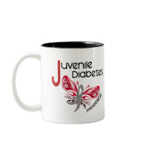 Juvenile Diabetes BUTTERFLY 3 Coffee Mug