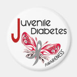 Juvenile Diabetes BUTTERFLY 3 Refrigerator Magnet