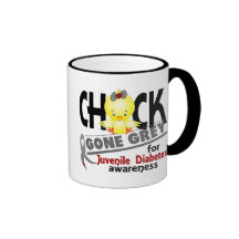 Juvenile Diabetes Chick Gone Grey 2 Coffee Mugs