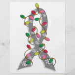Juvenile Diabetes Christmas Lights Ribbon Flyer Design