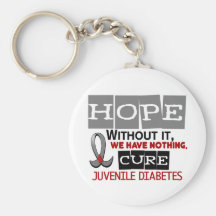 Juvenile Diabetes HOPE 2 Key Chains