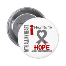Juvenile Diabetes I Hold On To Hope Pinback Buttons