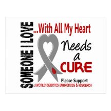 Juvenile Diabetes Needs A Cure 3 Post Card