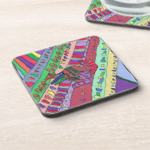 JW Picasso cork coaster