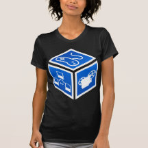 K5K Blue Cube Baby Doll T-shirt