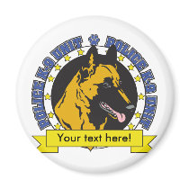 K9 Belgian Malinois Fridge Magnet