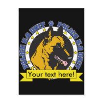 K9 Belgian Malinois Postcard