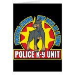 K9 Doberman Bite Greeting Cards