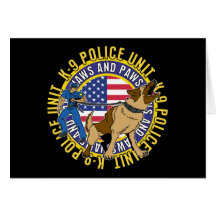 K9 Jaws and Paws Greeting Cards