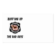 K9 Police Dog Business Card Template