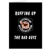 K9 Police Dog Card