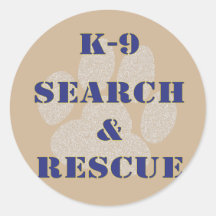 K9 Search and Rescue Sticker