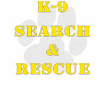 K9 Search and Rescue v2 t-shirts