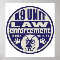 K9 Unit In Dogs We Trust Blue