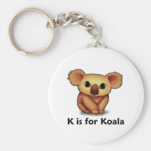 K is for Koala Key Chain