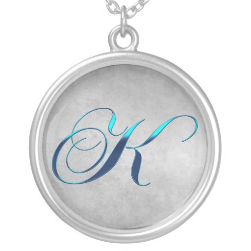 K Monogram Pendant