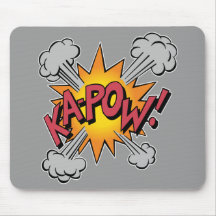 Ka Pow! Cartoon Mousepads