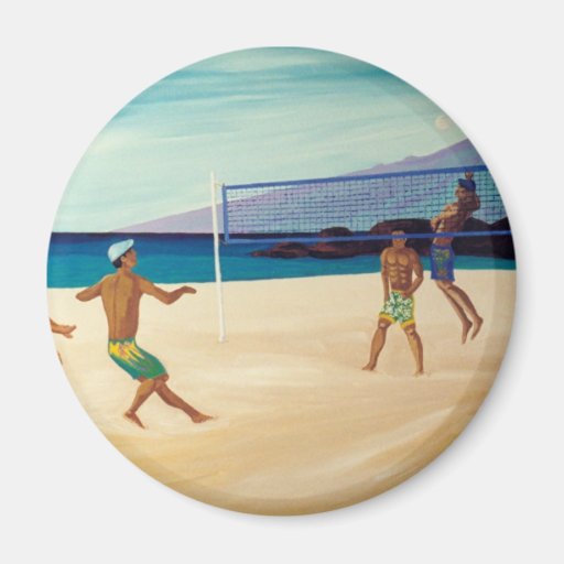 Kaanapali Beach Volleyball Fridge Magnet