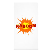 Kaboom Graphic Photo Card Template